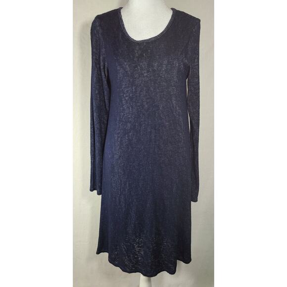 Velvet by Graham & Spencer Dress Women Small Soft Jersey Knit Blue Knee Length - Picture 1 of 9